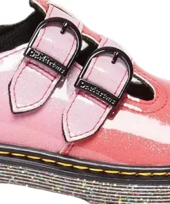 8065 Gradient Glitter Leather Mary Jane Shoes - Junior