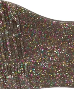8065 Gradient Glitter Leather Mary Jane Shoes - Junior