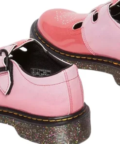 8065 Gradient Glitter Leather Mary Jane Shoes - Junior