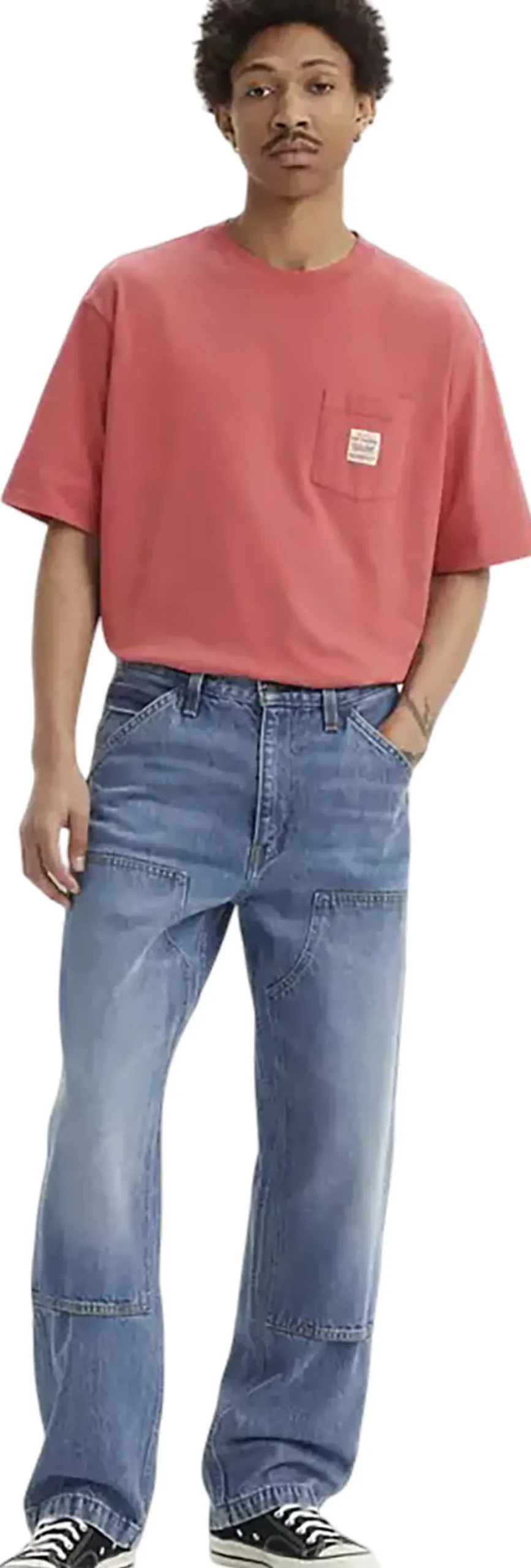 568 Loose Straight Double-knee Carpenter Jeans - Men's