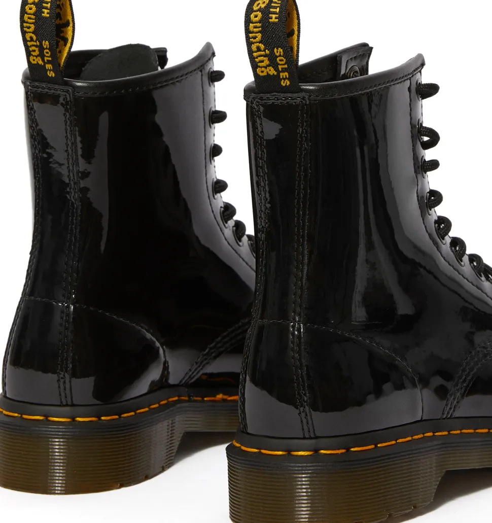 1460 Patent Leather Lace Up Boots - Women's