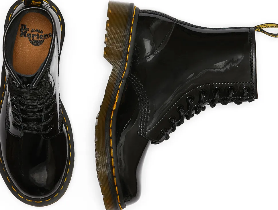 1460 Patent Leather Lace Up Boots - Women's
