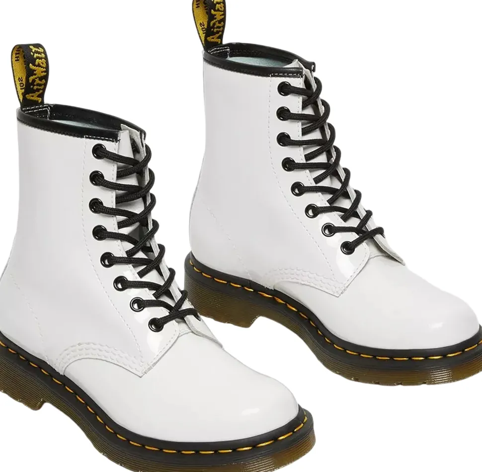 1460 Patent Leather Lace Up Boots - Women's