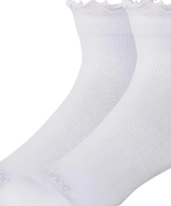 Active Ruffle 2 Pack Quarter Socks - Unisex