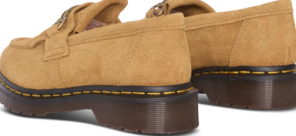 Adrian Snaffle Repello Emboss Suede Kiltie Loafers - Unisex