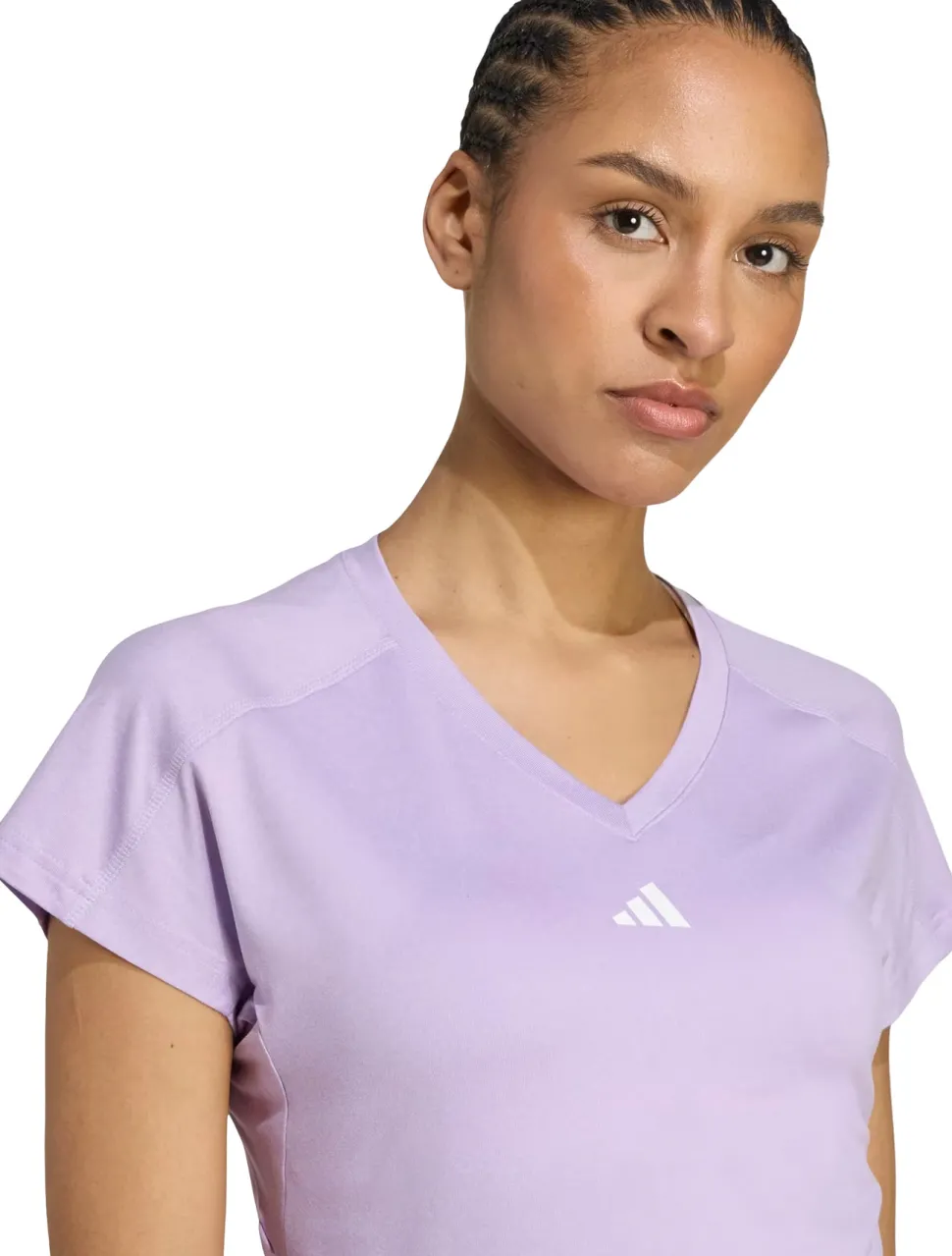 AEROREADY Train Essentials Minimal Branding V-Neck T-Shirt - Women's