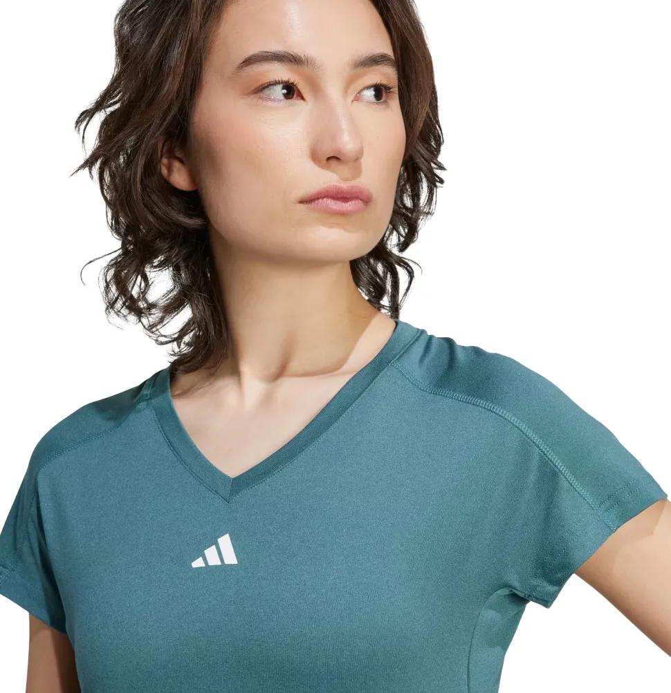 AEROREADY Train Essentials Minimal Branding V-Neck T-Shirt - Women's