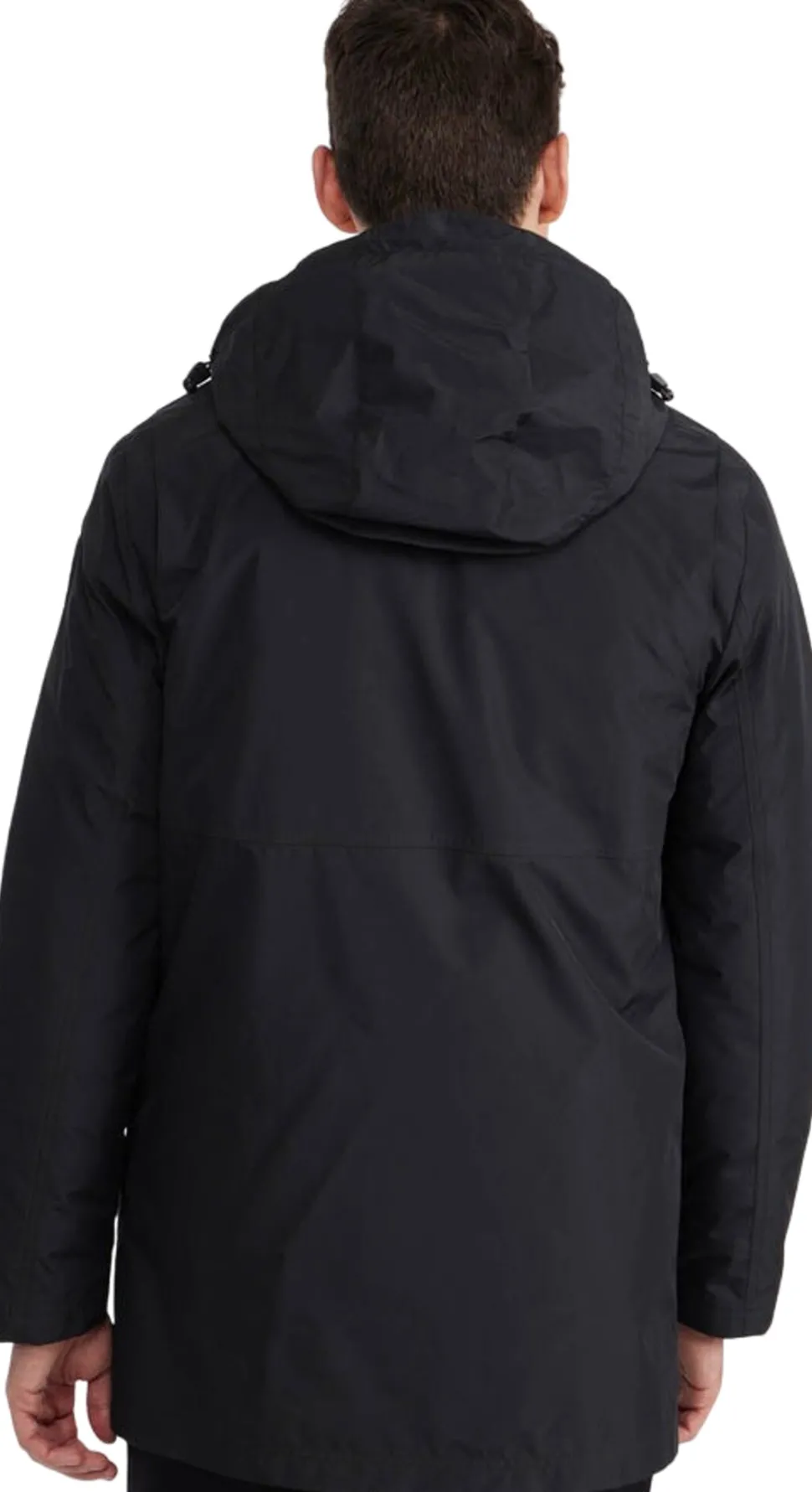 Altair Mid Length Parka with Welded Detail and Detachable Hood - Men's