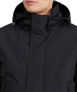 Altair Mid Length Parka with Welded Detail and Detachable Hood - Men's
