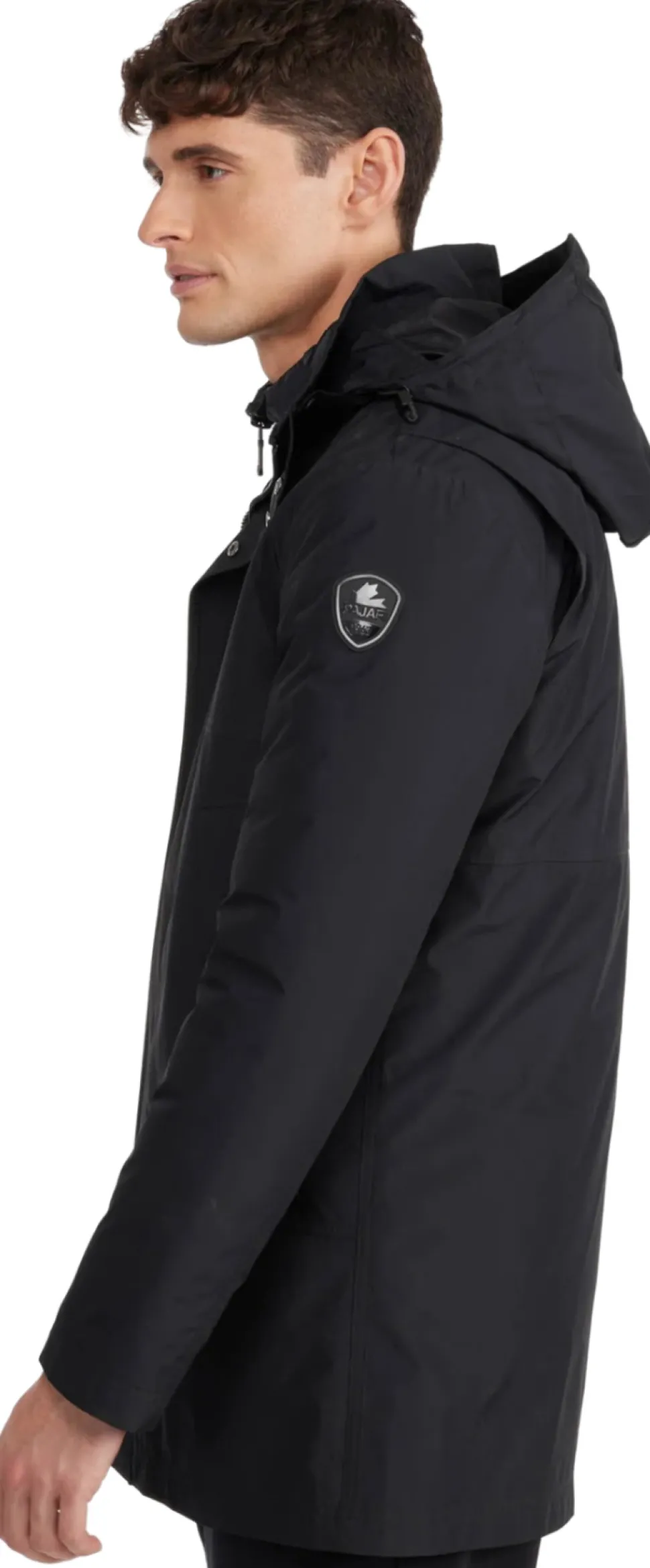 Altair Mid Length Parka with Welded Detail and Detachable Hood - Men's