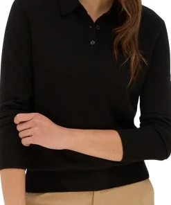 Alvalade Lightweight Long-Sleeve Merino Knit Polo - Women's