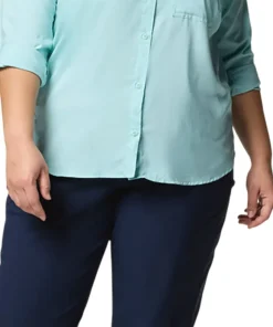 Anytime Lite Plus Size Long Sleeve Shirt - Women's