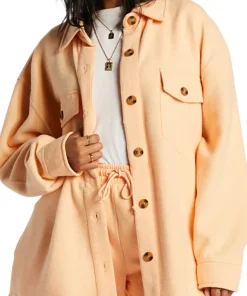 Anytime Shacket Oversized Button-Through Shacket - Women's