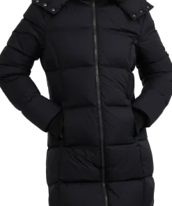 Autumn Long Channel Quilted Puffer Jacket - Women's