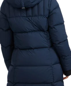 Autumn Long Channel Quilted Puffer Jacket - Women's