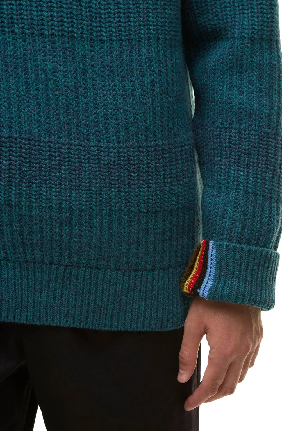 Barbour X Paul Smith Saddle Crew Neck Sweater - Men's