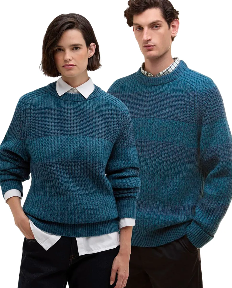 Barbour X Paul Smith Saddle Crew Neck Sweater - Men's