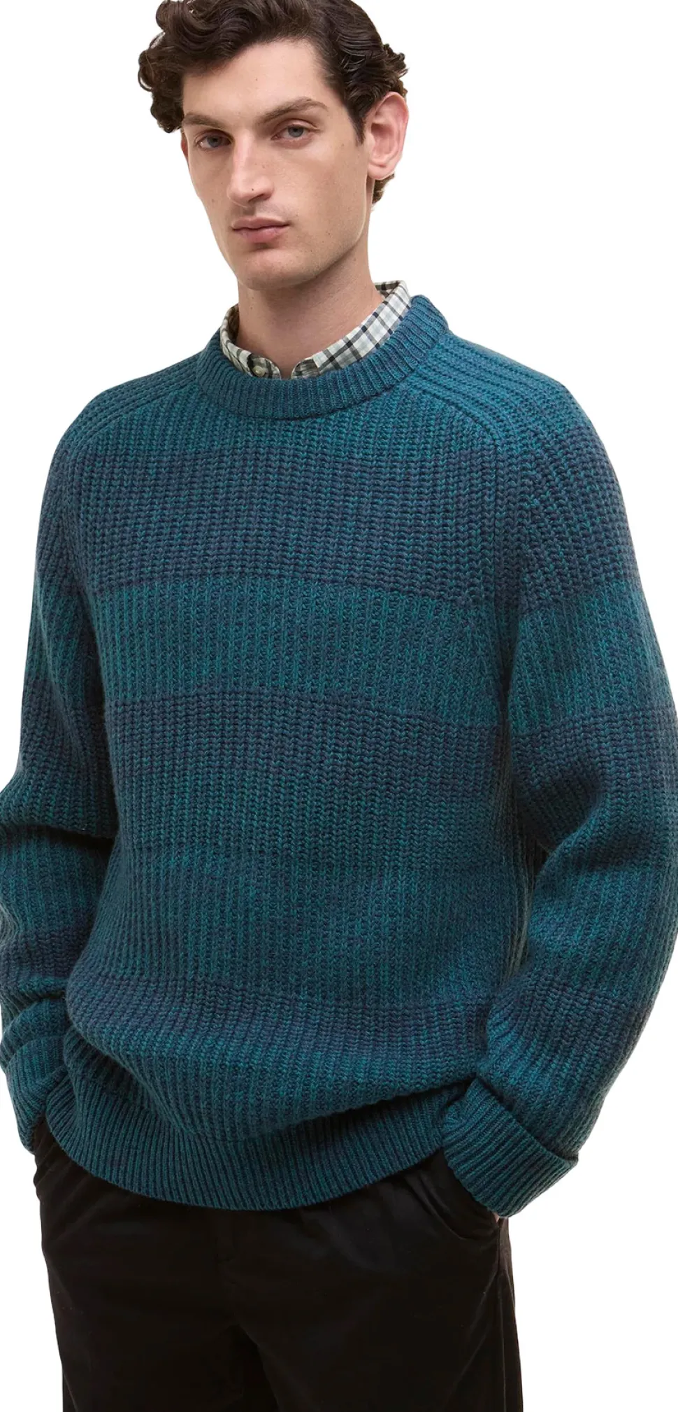 Barbour X Paul Smith Saddle Crew Neck Sweater - Men's