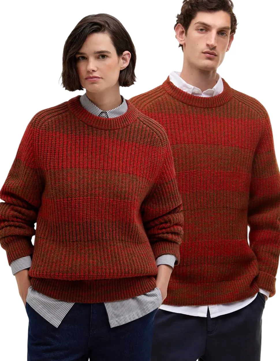 Barbour X Paul Smith Saddle Crew Neck Sweater - Men's