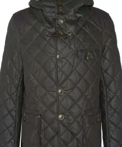 Barbour x TO KI TO Driving Quilted Waxed Jacket - Men's
