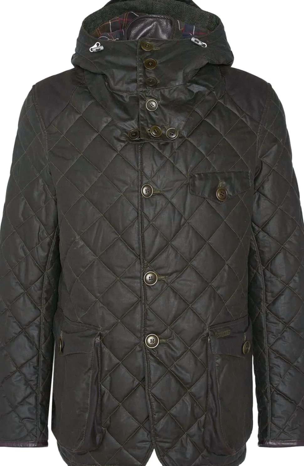 Barbour x TO KI TO Driving Quilted Waxed Jacket - Men's