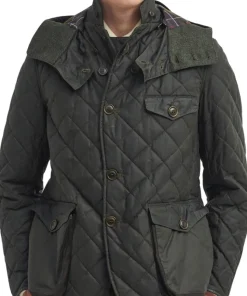 Barbour x TO KI TO Driving Quilted Waxed Jacket - Men's