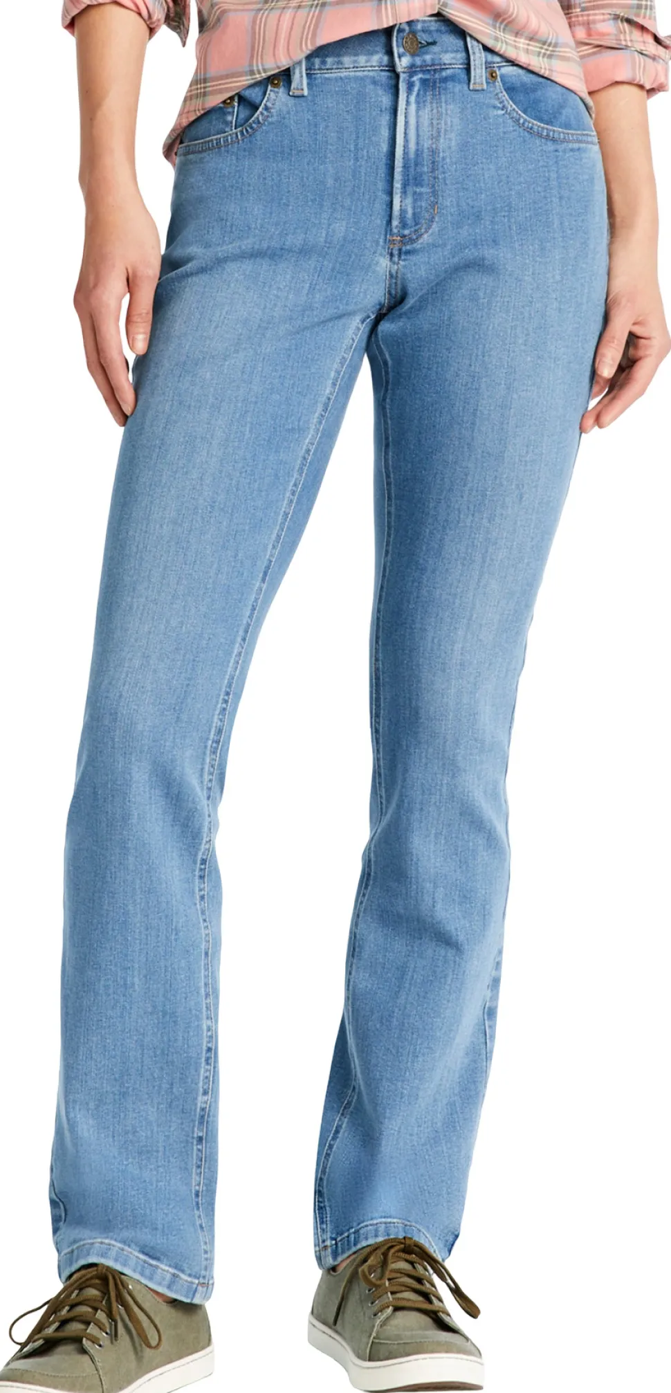 BeanFlex Mid-Rise Straight-Leg Jeans - Women's