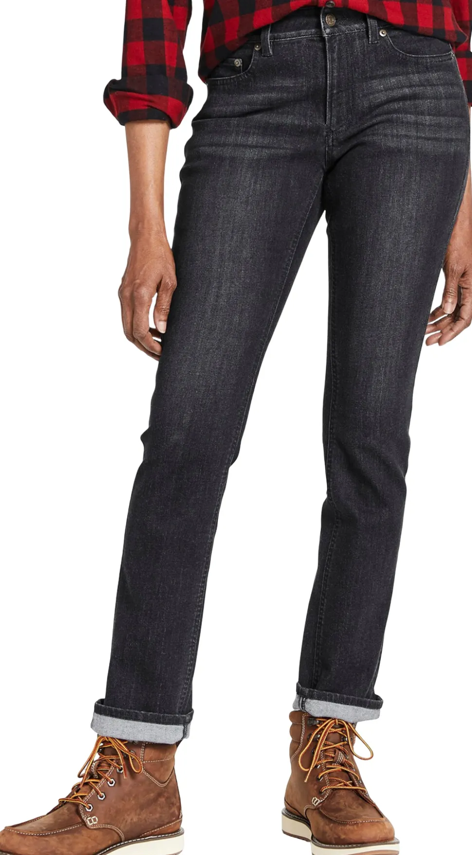 BeanFlex Mid-Rise Straight-Leg Jeans - Women's