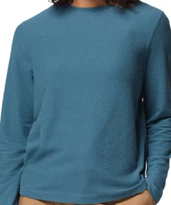 Brea Falls Grid Crew Neck Long Sleeve T-Shirt - Women's