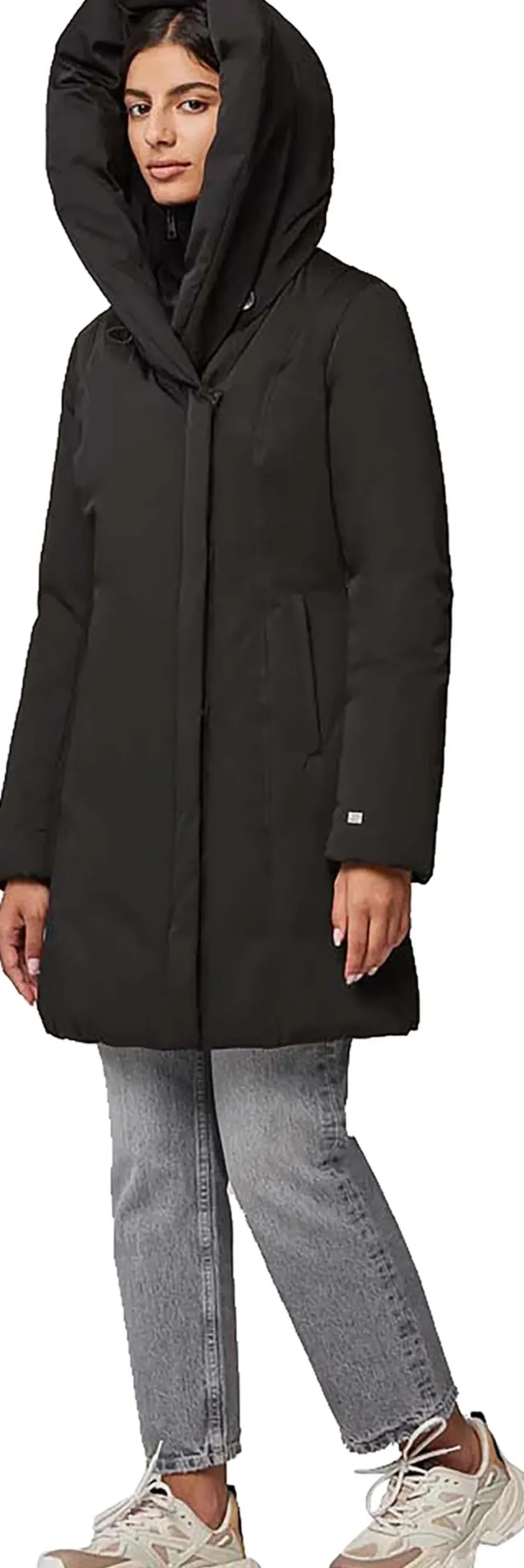 Camelia-C Slim-Fit Classic Down Coat with Large Hood - Women's