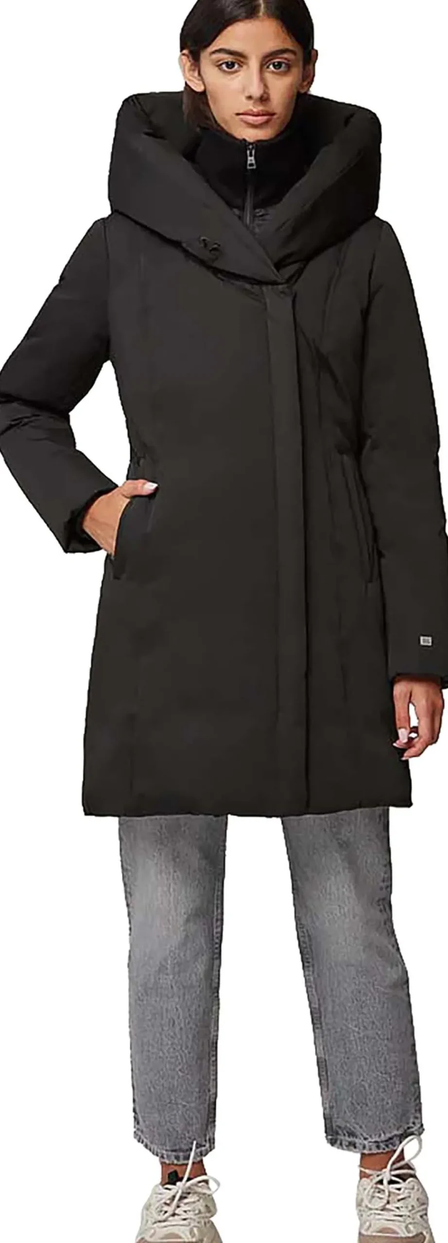 Camelia-C Slim-Fit Classic Down Coat with Large Hood - Women's