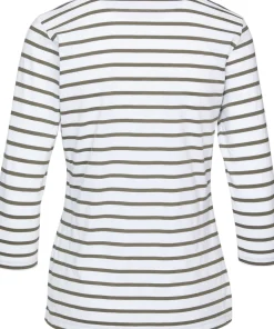 Cap Coz 3/4 Sleeves Breton Striped Jersey - Women's