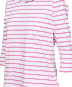 Cap Coz 3/4 Sleeves Breton Striped Jersey - Women's