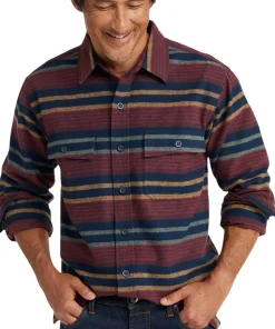 Chamois Traditional Fit Stripe Shirt - Men's