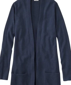 Classic Cashmere Open Cardigan with Pocket - Women's