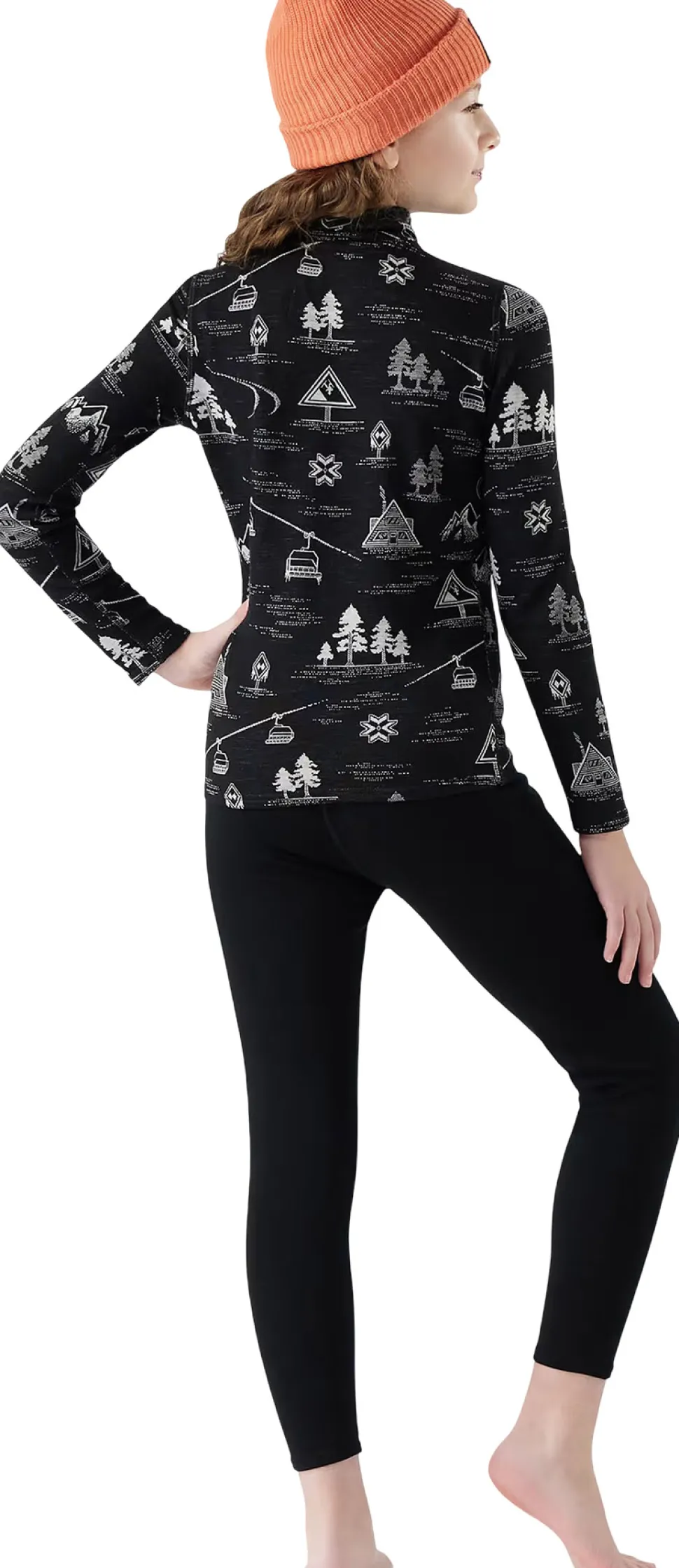 Classic Thermal Merino Boxed 1/4 Zip Base Layer Top - Youth