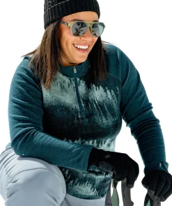 Classic Thermal Merino Plus Size 1/4 Zip Base Layer Top - Women's
