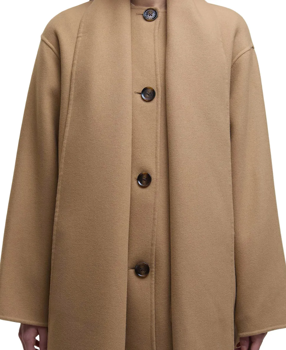 Clementine Wool Scarf Coat - Women's