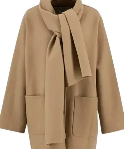 Clementine Wool Scarf Coat - Women's