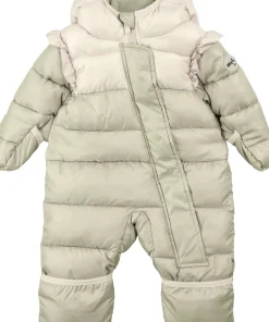 Colorblock One-Piece Puffer Snowsuit - Baby Girl