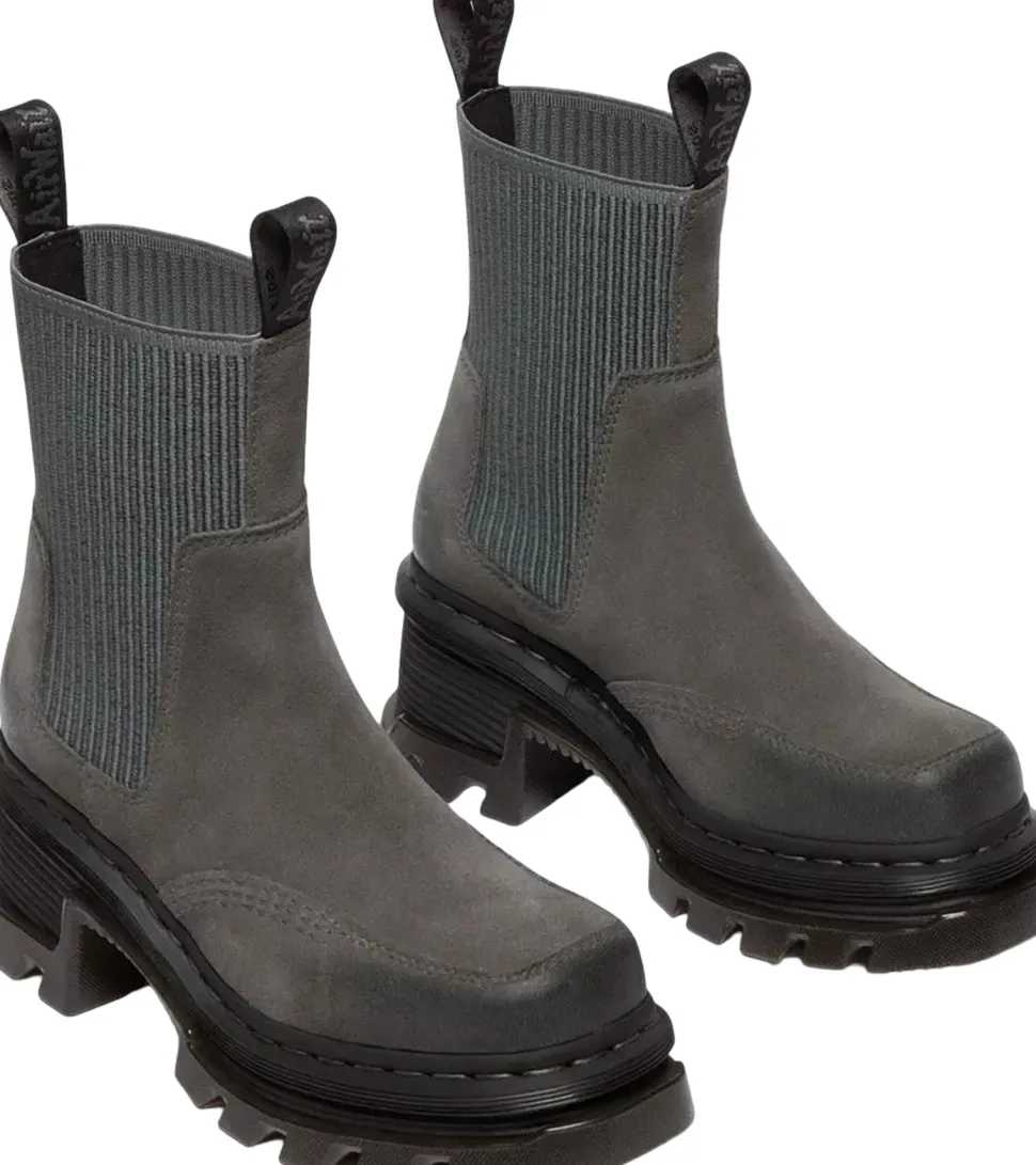 Corran Chelsea Waxy Suede Heeled Boots - Women's