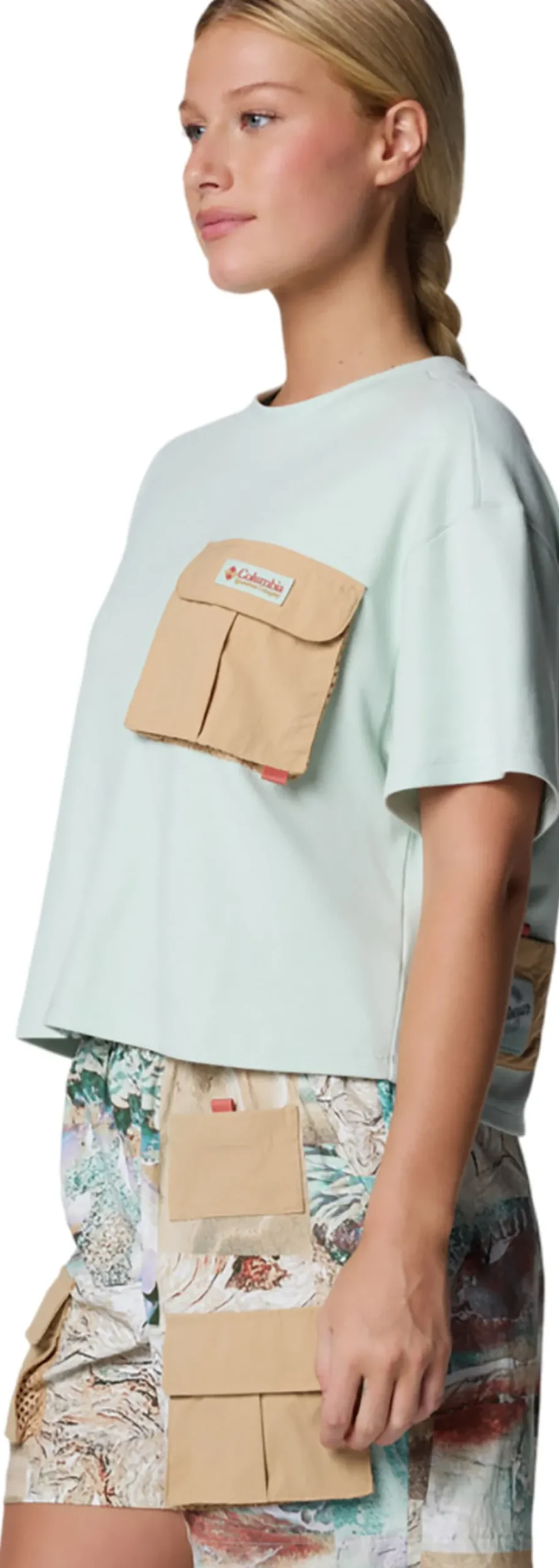 Cove Beach Cropped Pocket T-Shirt - Women's