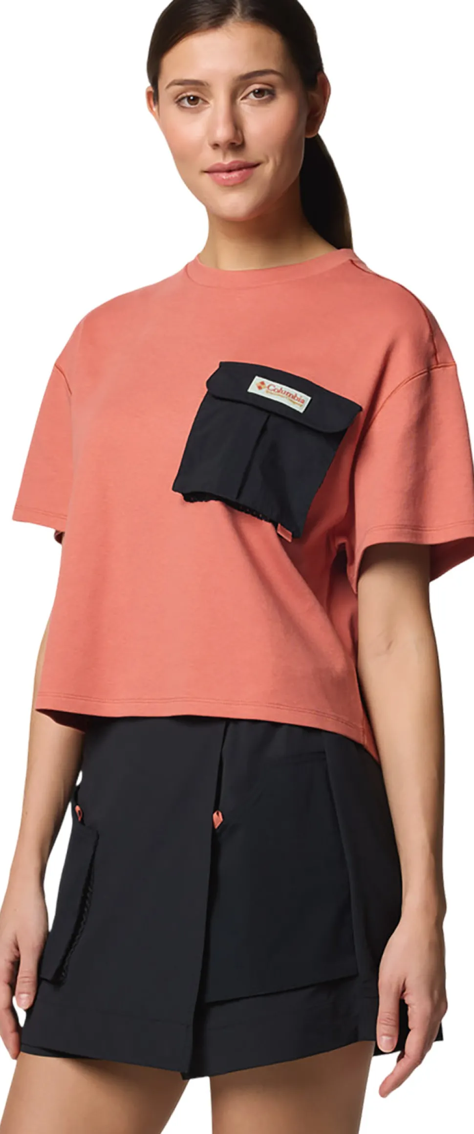 Cove Beach Cropped Pocket T-Shirt - Women's