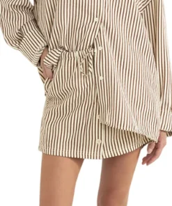 Cove Stripe Oversized Long Sleeve Shirt - Women's