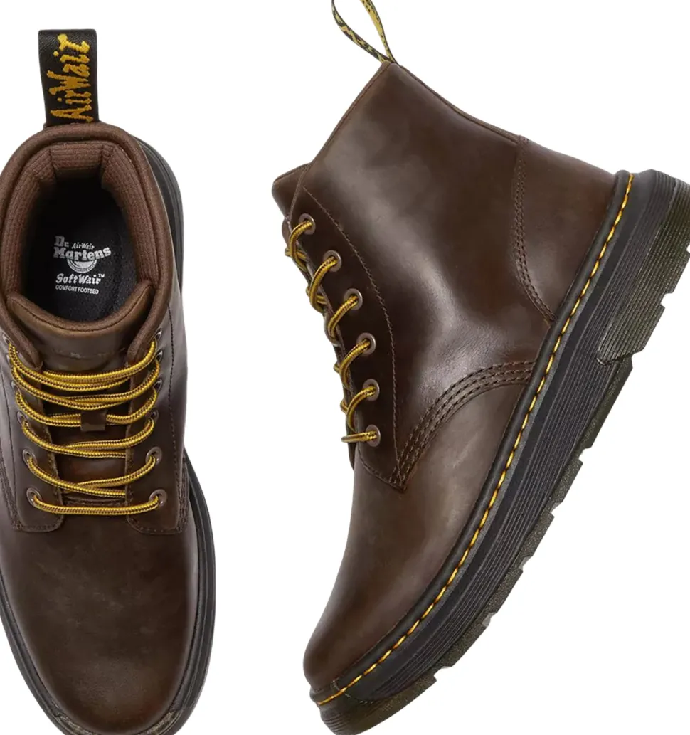 Crewson Crazy Horse Leather Casual Chukka Boots - Unisex