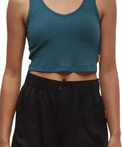 Cropped Fitted Tank Top - Women's