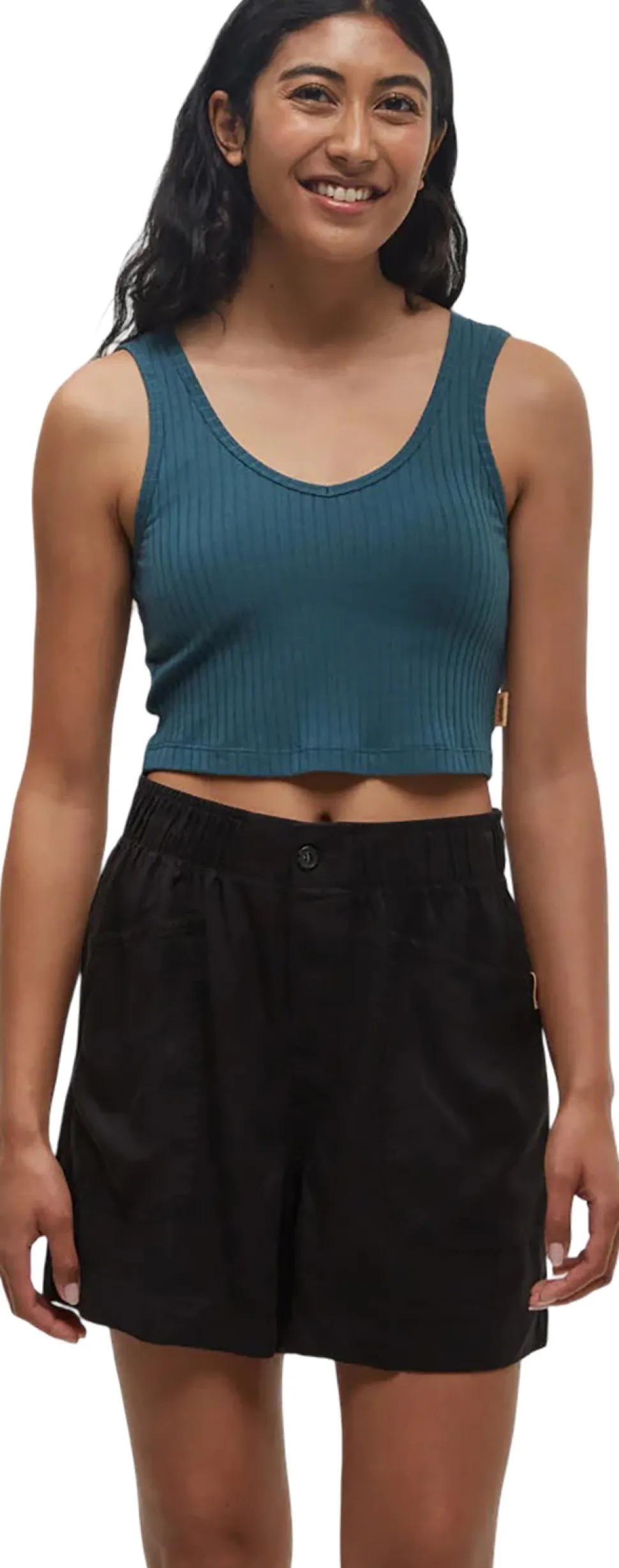 Cropped Fitted Tank Top - Women's