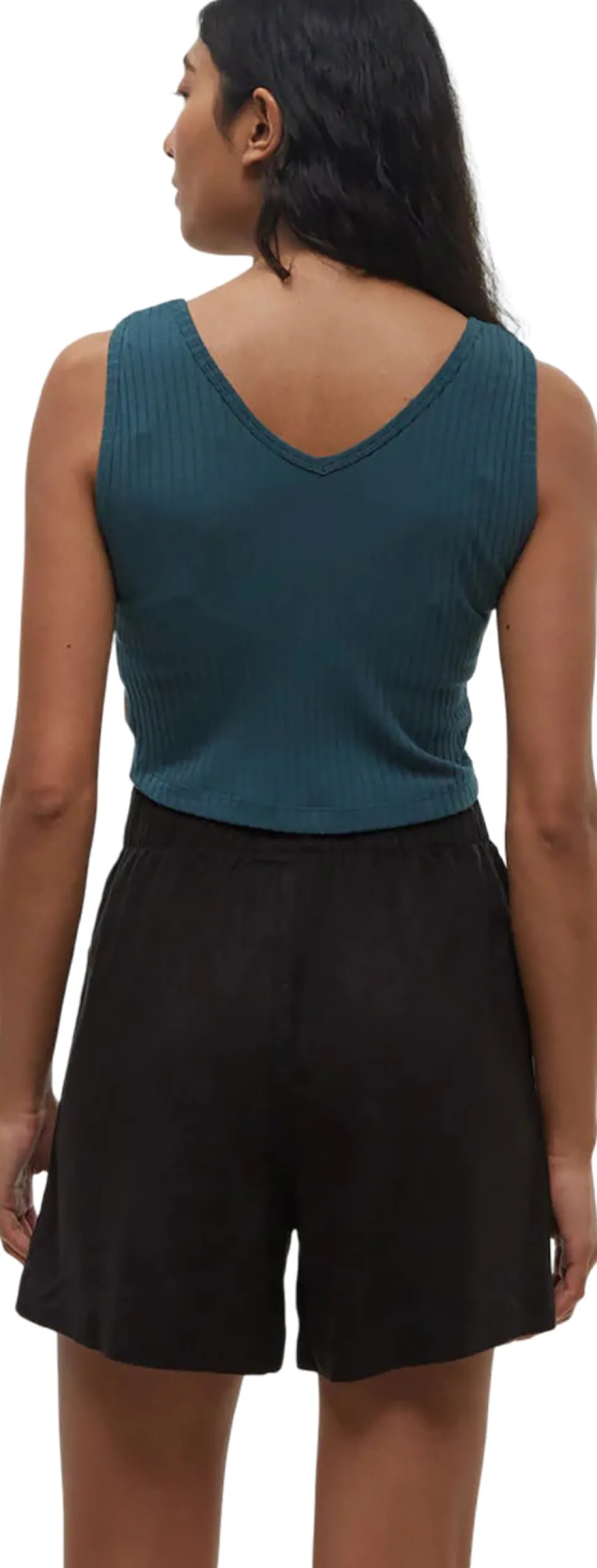 Cropped Fitted Tank Top - Women's
