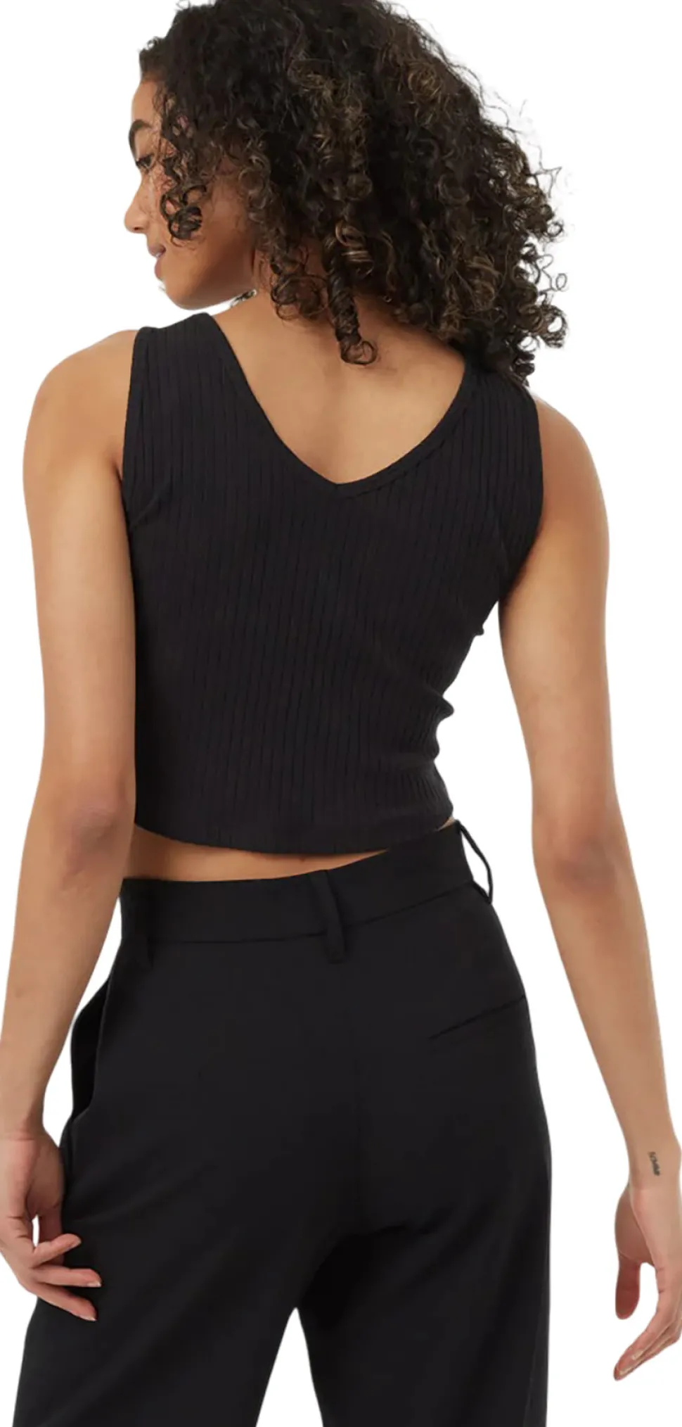 Cropped Fitted Tank Top - Women's