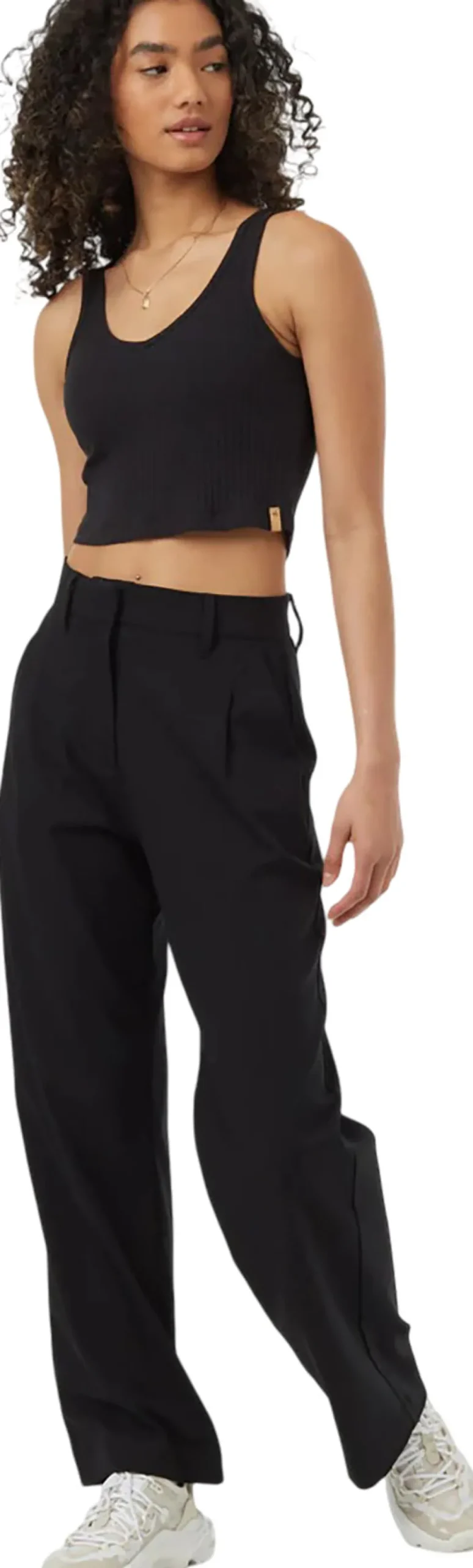 Cropped Fitted Tank Top - Women's